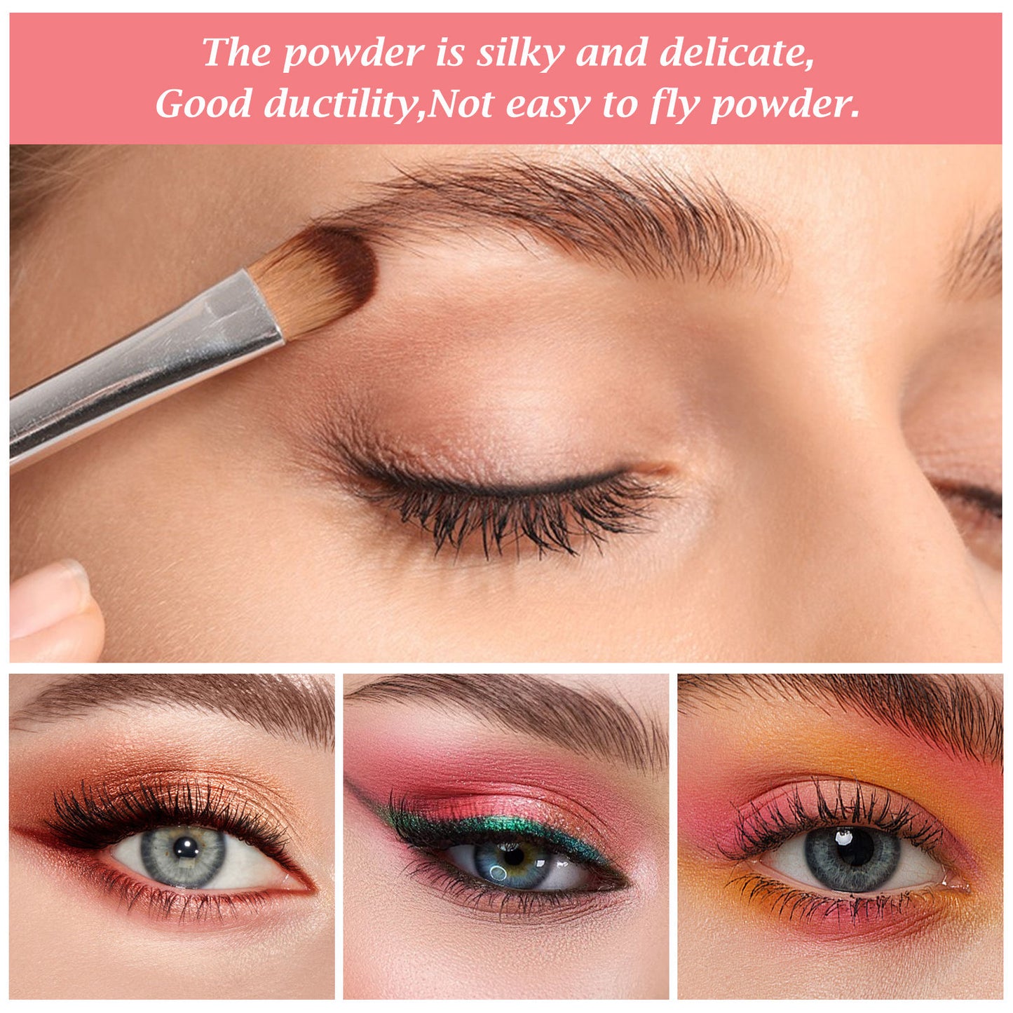 High Pigment Silky Cruelty-Free Cream 12-Color Eyeshadow Palette Makeup Palette