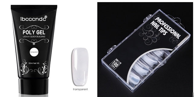 Painless And Rapid Extension 100-piece Boxed With Scaled Nail Crystal