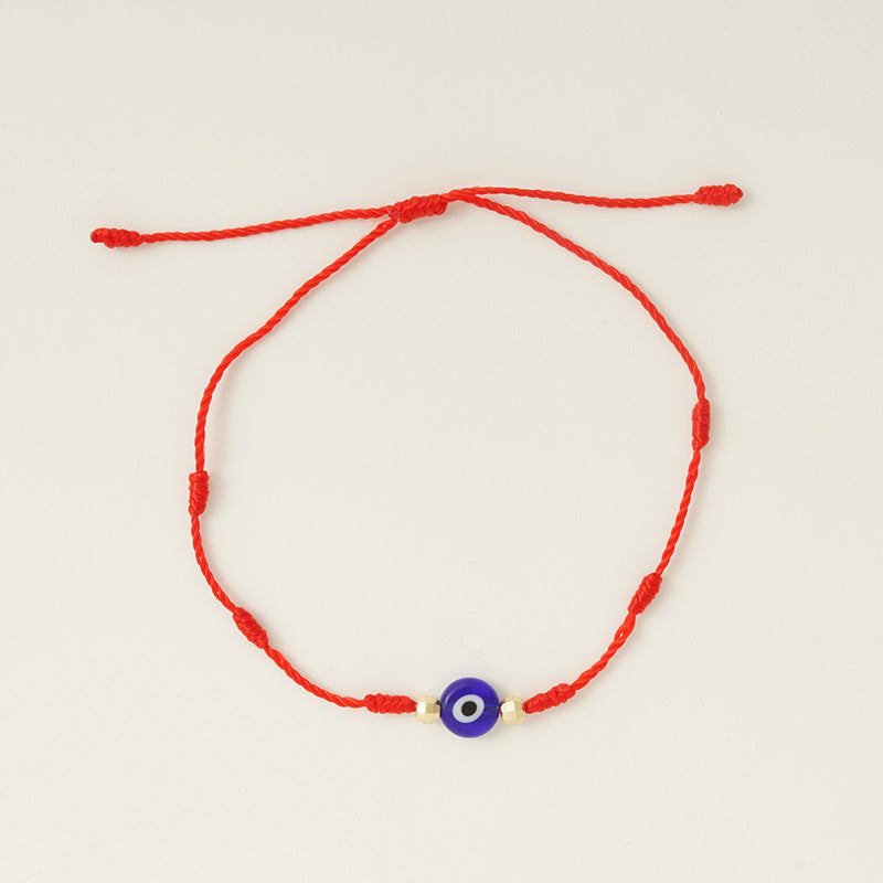 7-knot Evil Eye, Red String Of Fate Bracelets Paper Card Bracelet Braided Adjustable Bracelet Set