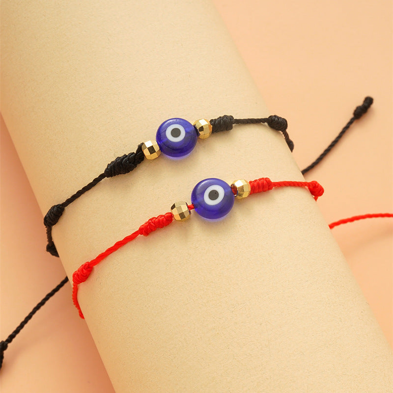 7-knot Evil Eye, Red String Of Fate Bracelets Paper Card Bracelet Braided Adjustable Bracelet Set