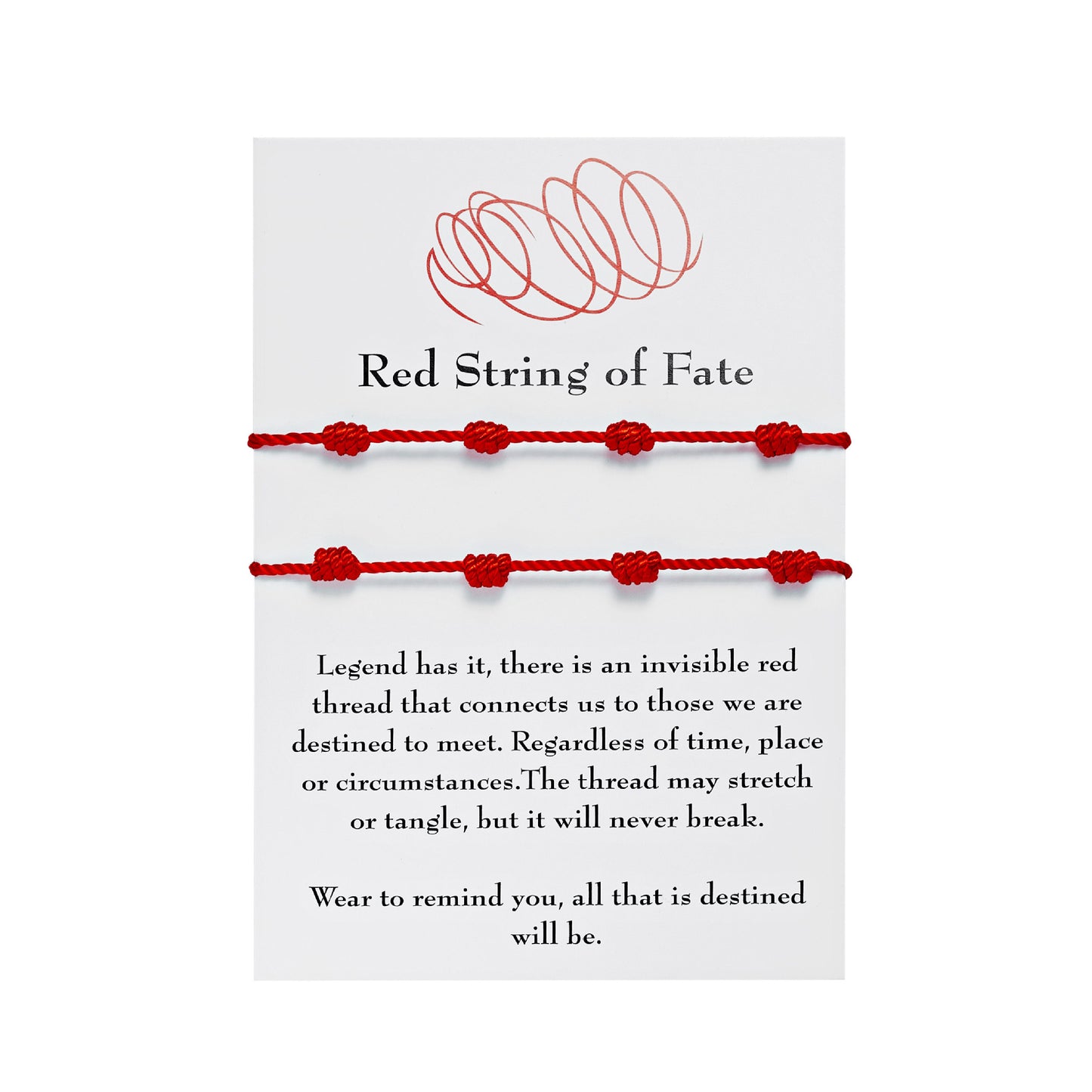 7-knot Evil Eye, Red String Of Fate Bracelets Paper Card Bracelet Braided Adjustable Bracelet Set
