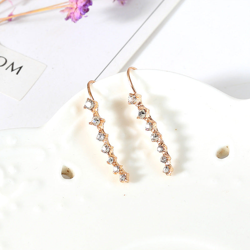 Long Rhinestone Earrings