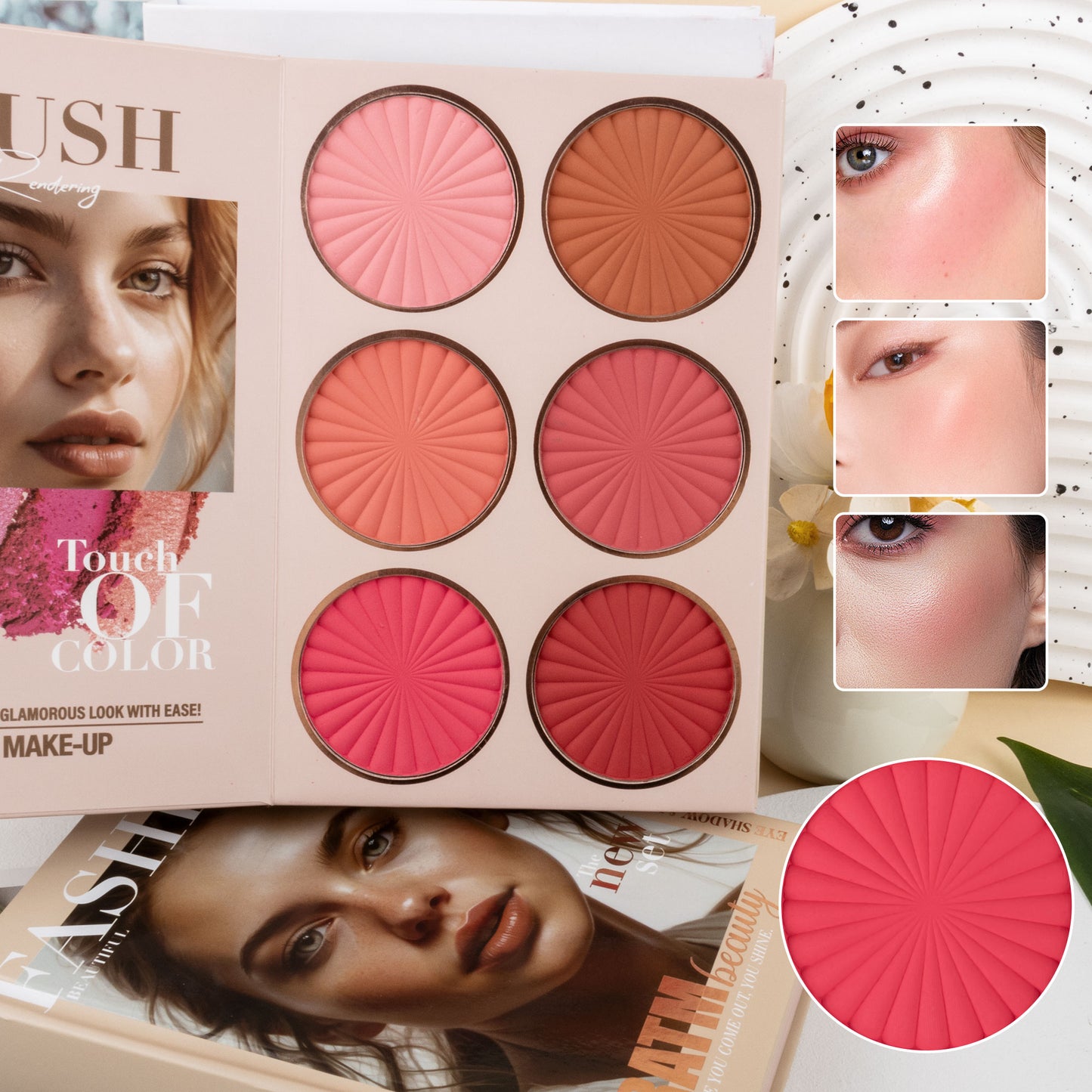 Professional Nude Makeup Palette Set, 67 Colors With Eyeshadow, Highlighter, Blush, Contour For Full Face Looks