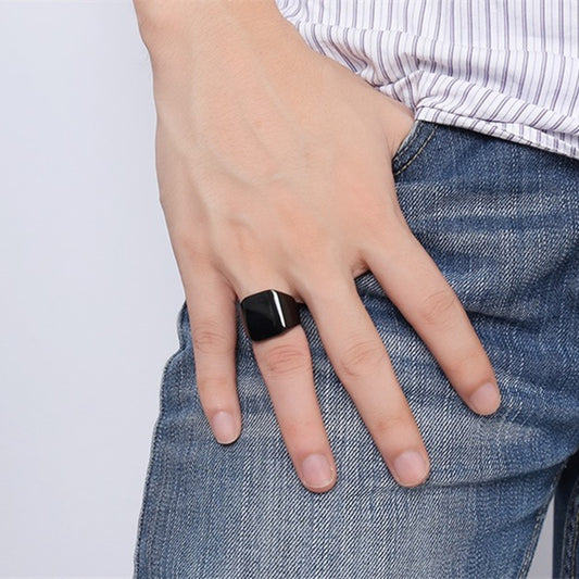Simple Men's Jewelry Ring
