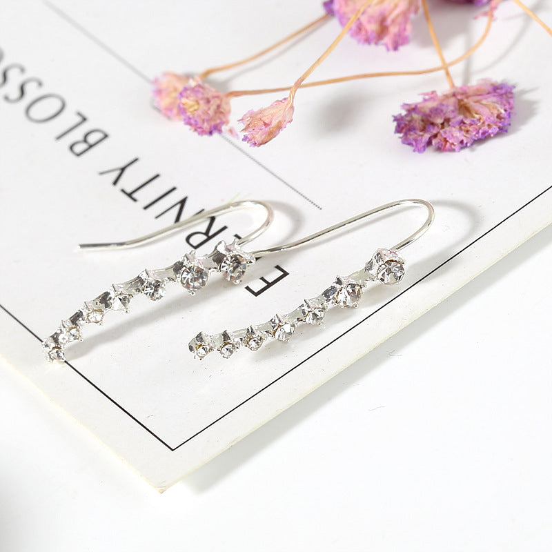 Long Rhinestone Earrings