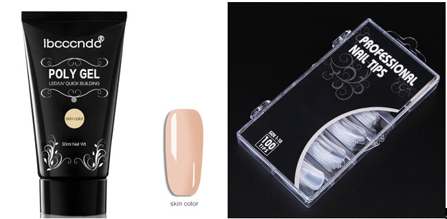 Painless And Rapid Extension 100-piece Boxed With Scaled Nail Crystal