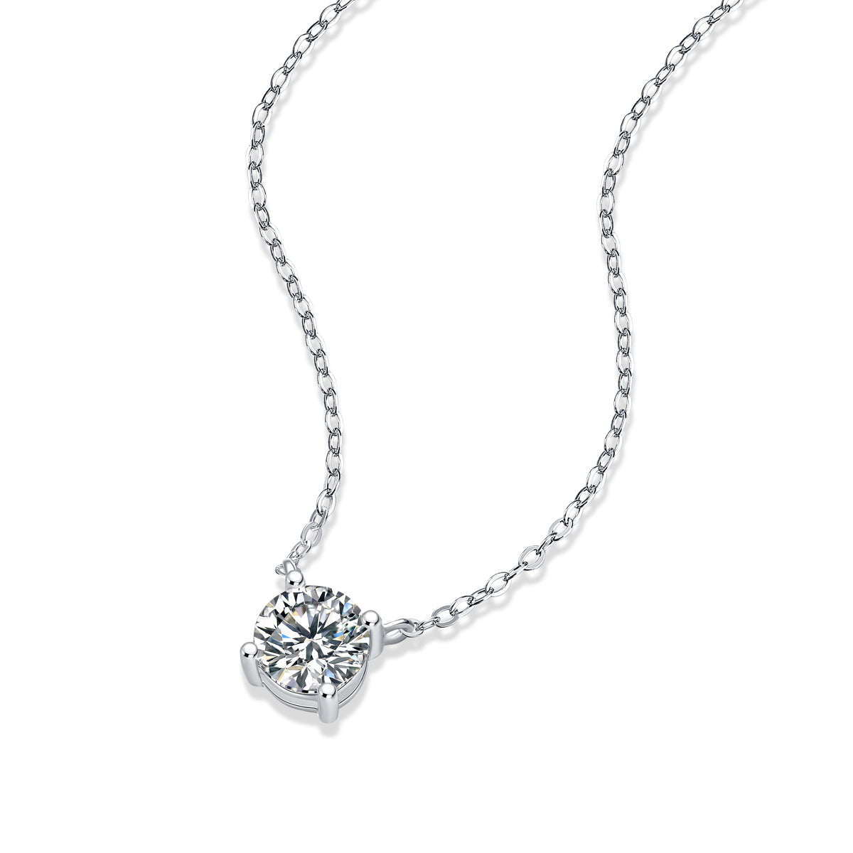 My Heart Will Last Forever - Necklace Pendant Set With Moissan Diamonds