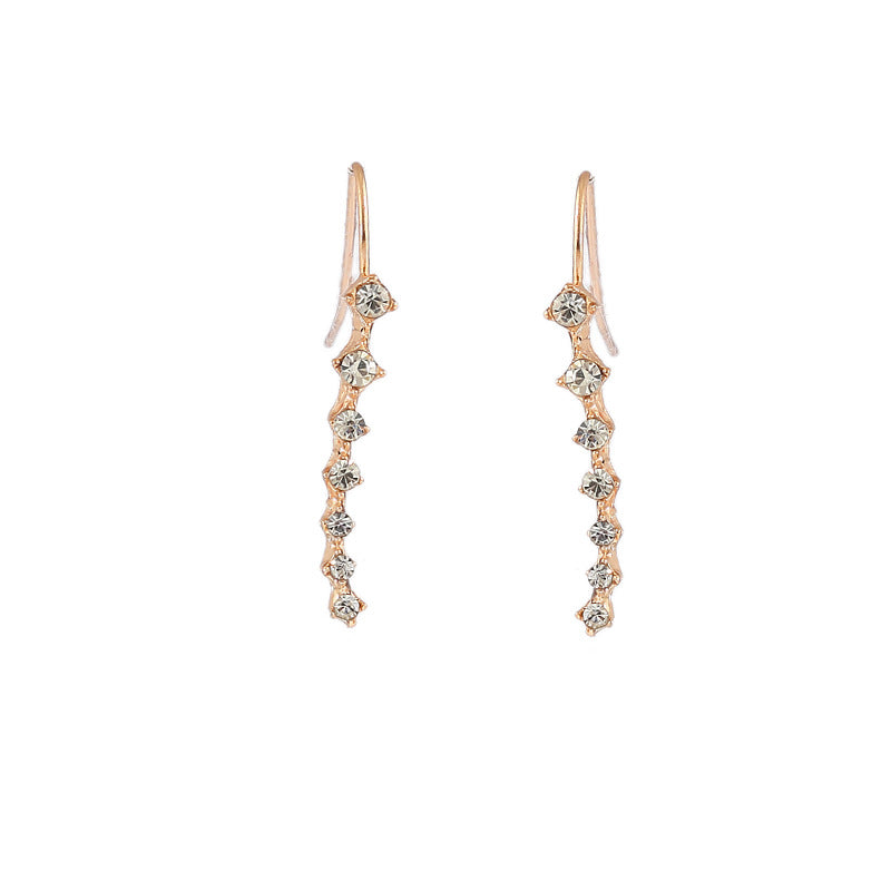Long Rhinestone Earrings