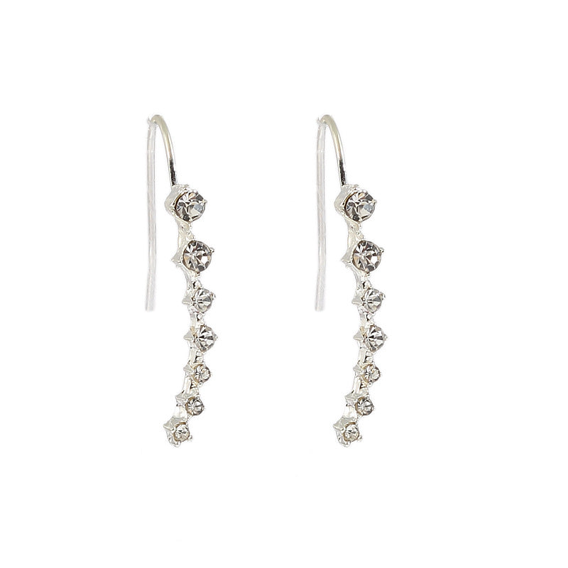 Long Rhinestone Earrings