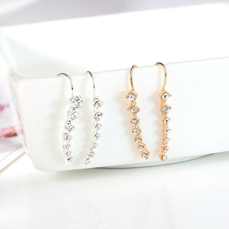 Long Rhinestone Earrings