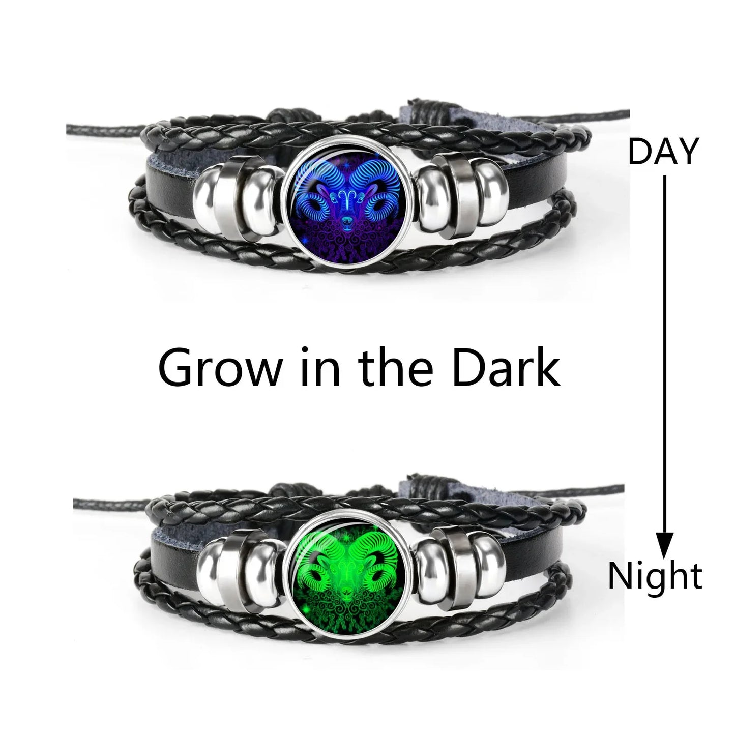 Constellations Luminous Bracelet Fashion Nightlight Punk Style Starry Sky Bracelet