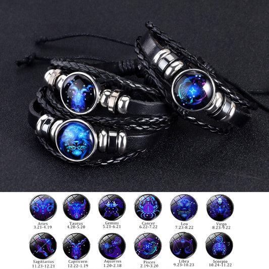 Constellations Luminous Bracelet Fashion Nightlight Punk Style Starry Sky Bracelet