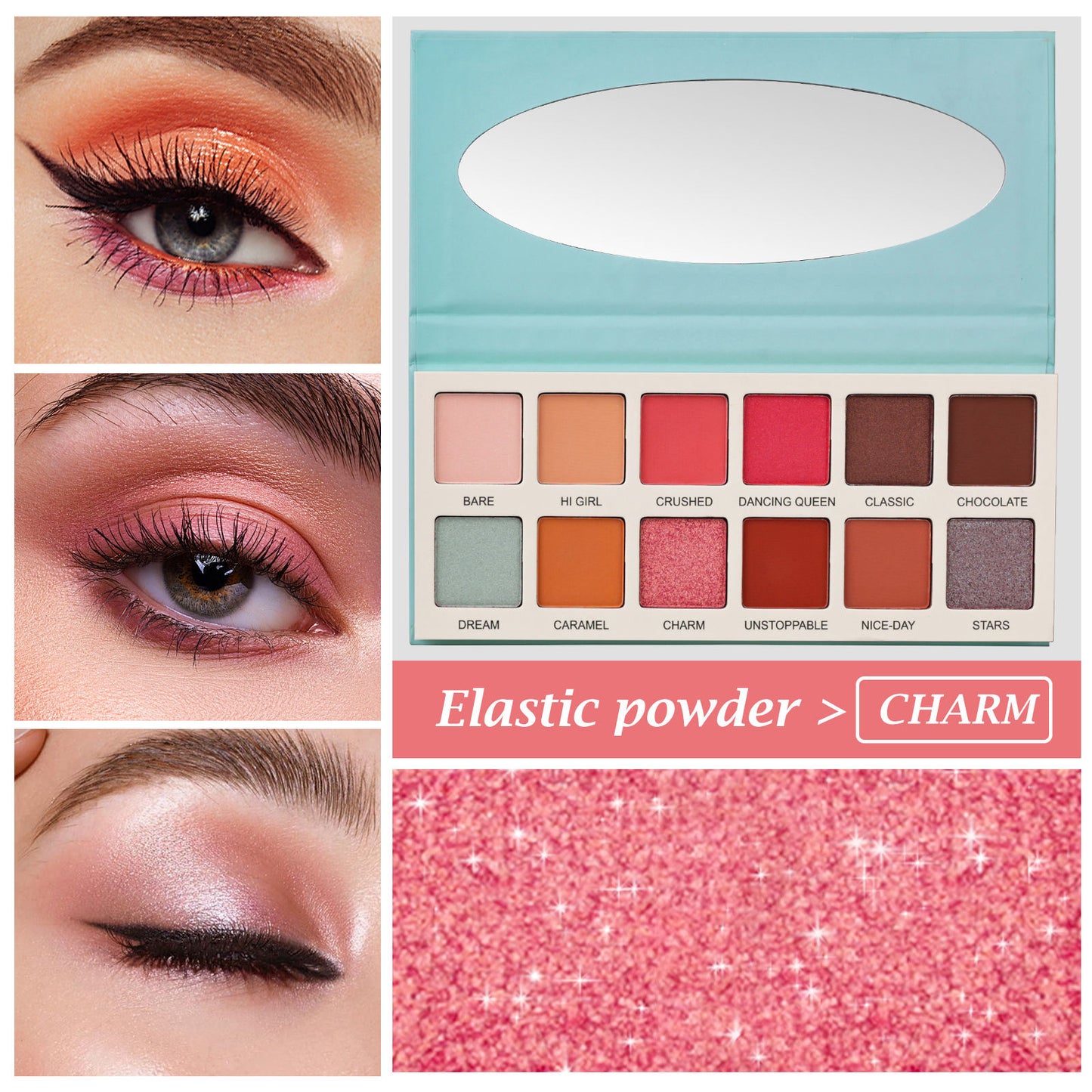 High Pigment Silky Cruelty-Free Cream 12-Color Eyeshadow Palette Makeup Palette