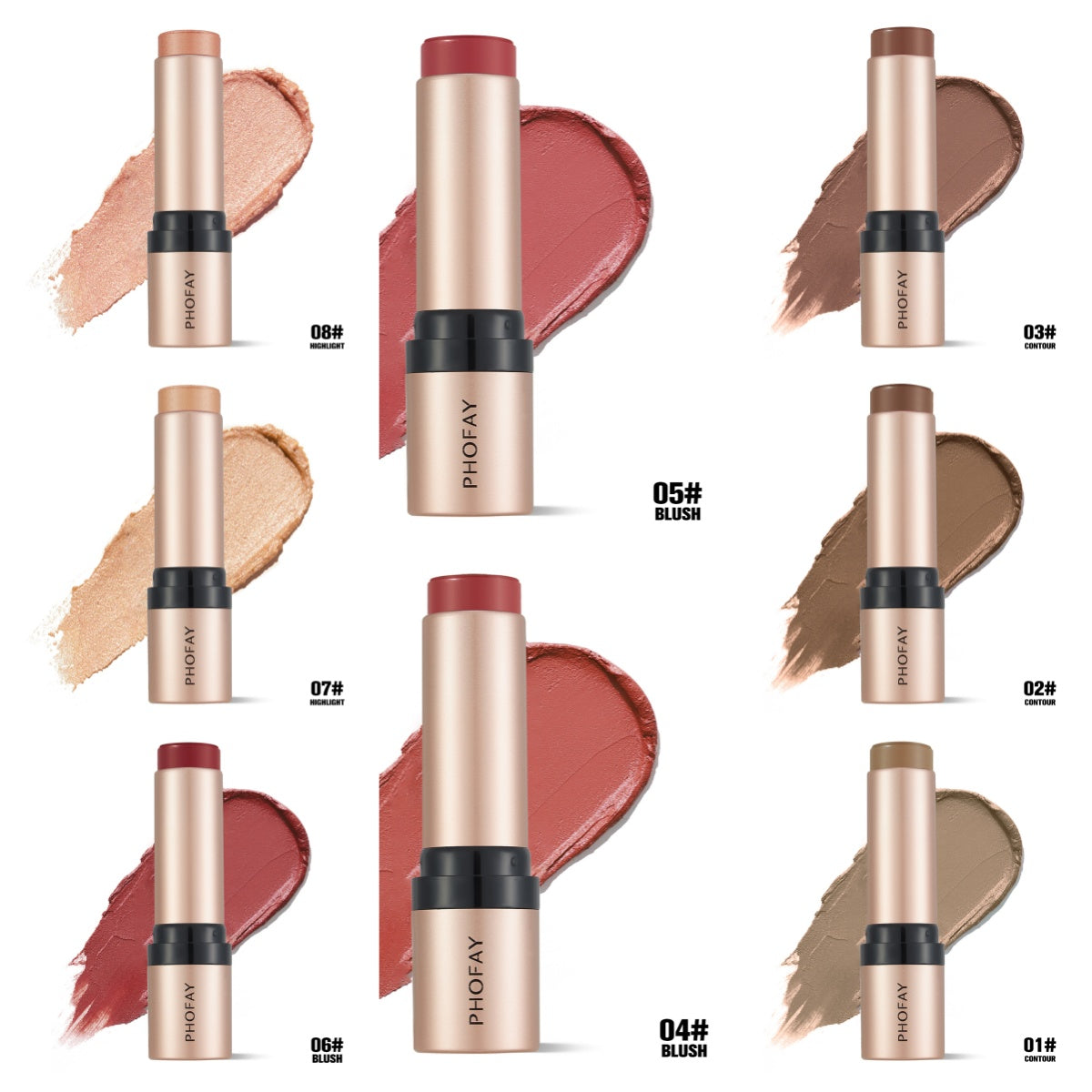 PHOFAY Shaping Contour Blush Stick