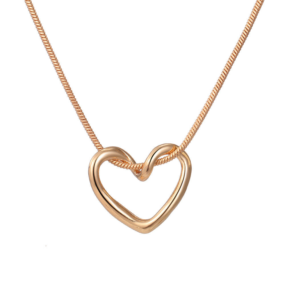 Hollow Heart Necklace For Women
