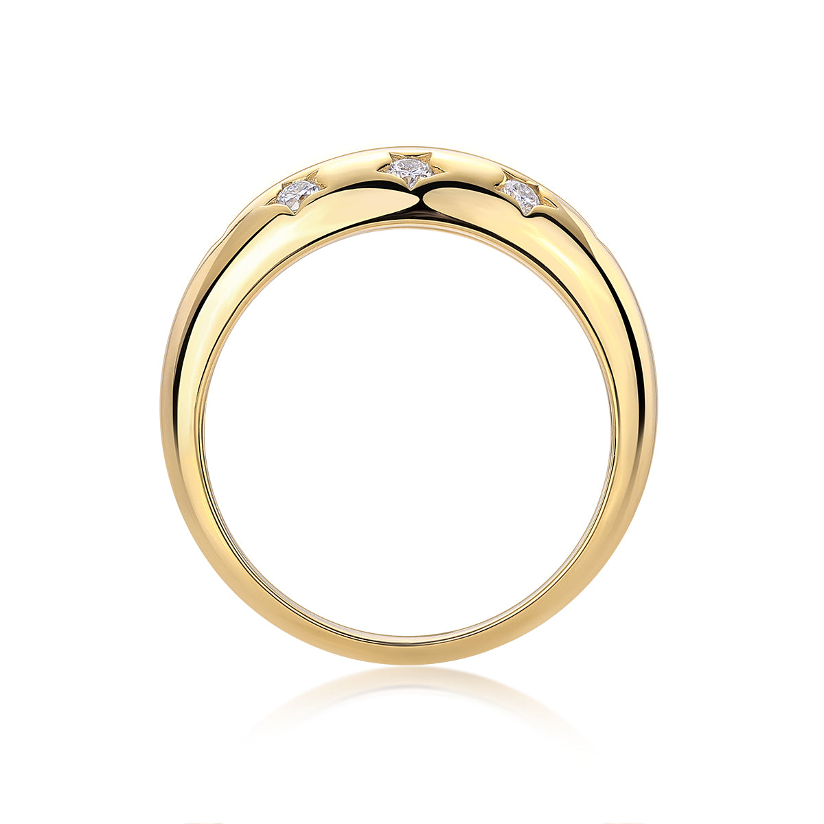 Trendy Moissanite Diamond Ring