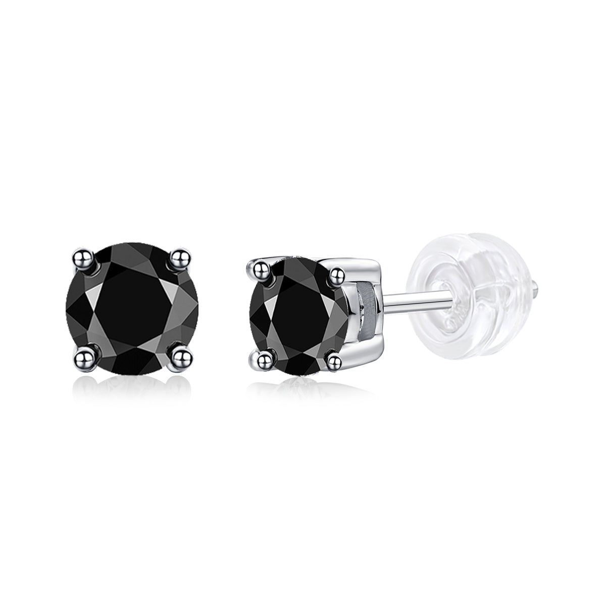 Luxury Fashion Sterling Silver Moissanite Diamond Earrings Stud Set