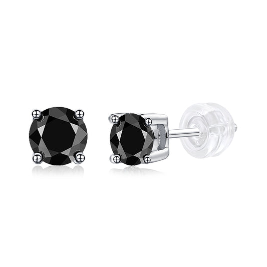 Luxury Fashion Sterling Silver Moissanite Diamond Earrings Stud Set