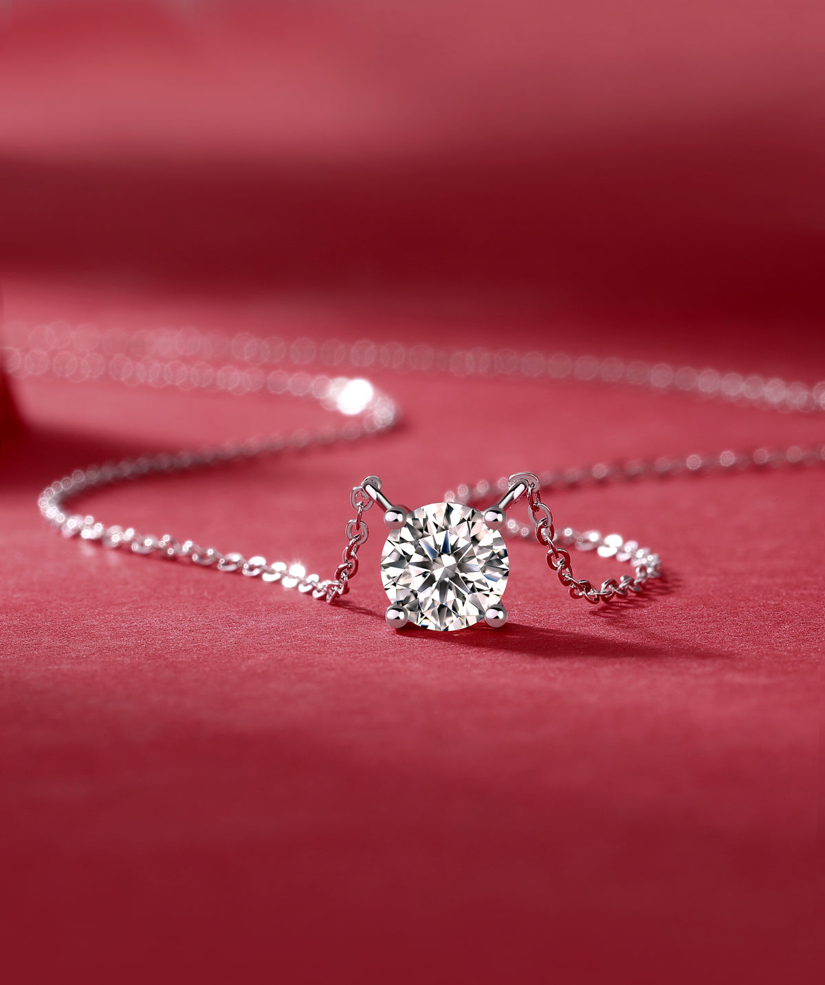 My Heart Will Last Forever - Necklace Pendant Set With Moissan Diamonds